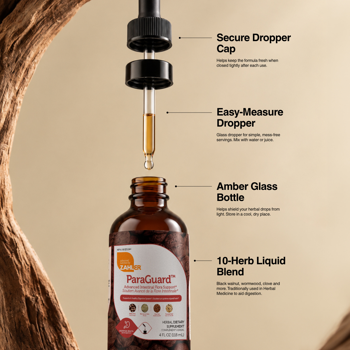 Zahler ParaGuard™ Liquide - Soutien avancé de la flore intestinale | 118mL