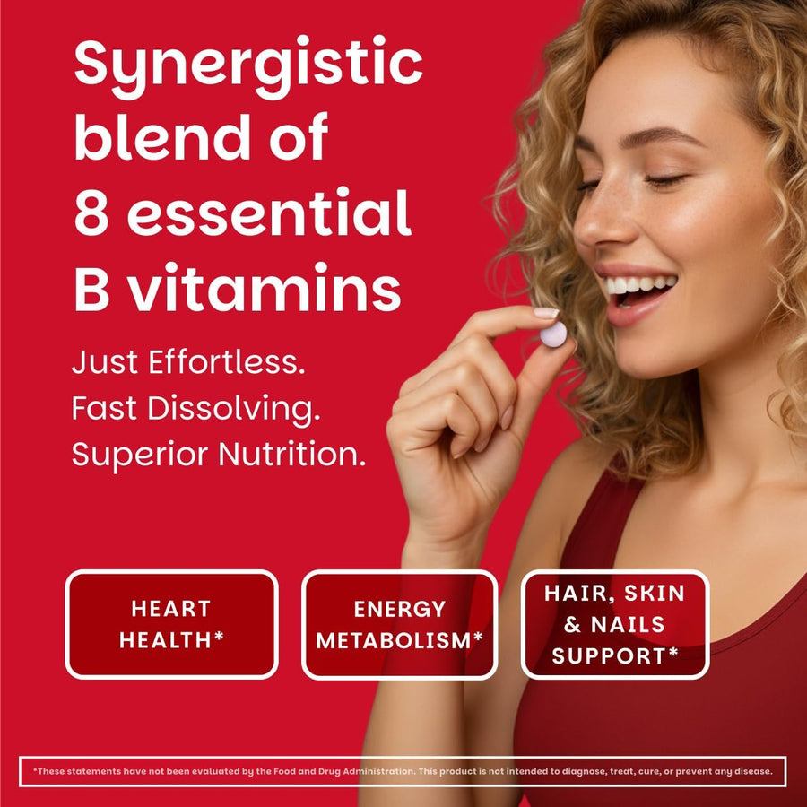 B-Complex | Sugar-Free Dissolvable Tablets | 60 Tablets