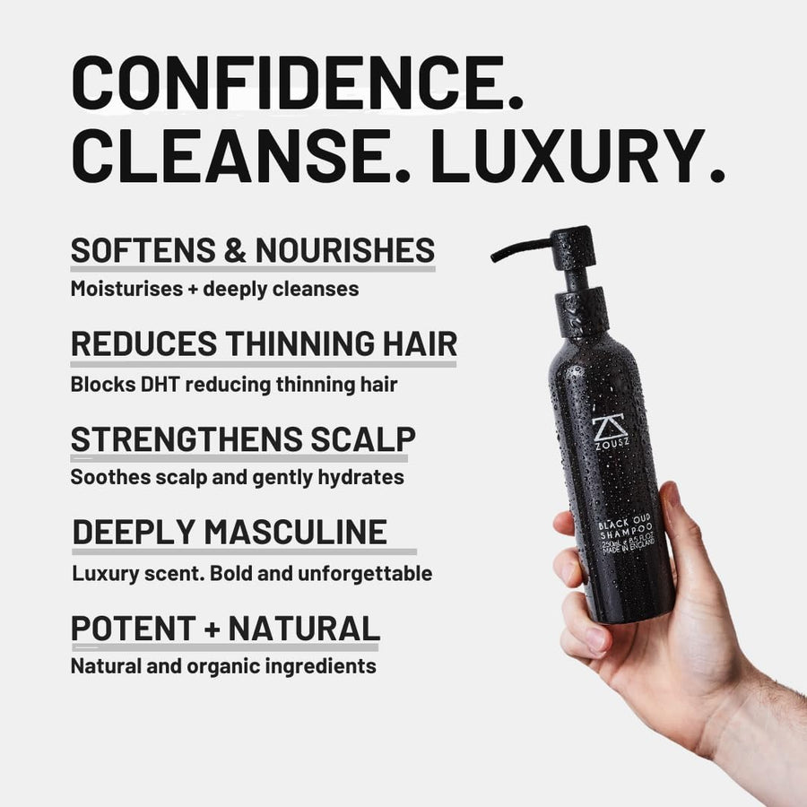 Shampooing Barbe & Cheveux Oud Noir | 250 mL
