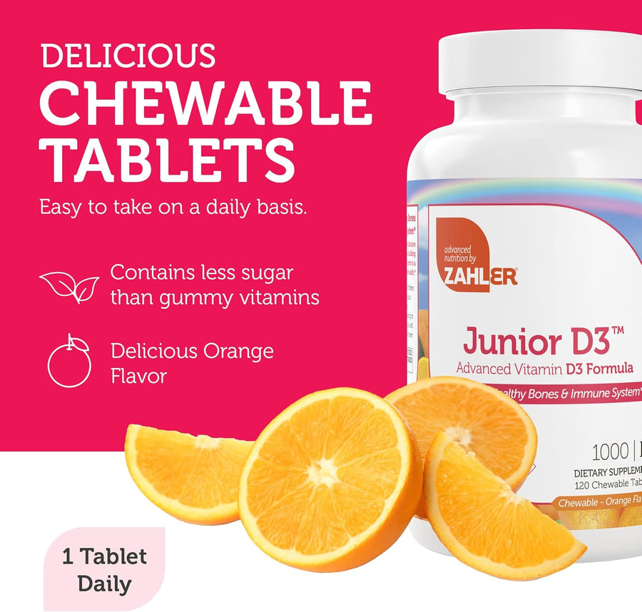 Junior D3 Chewable Tablets | 120 Tablets