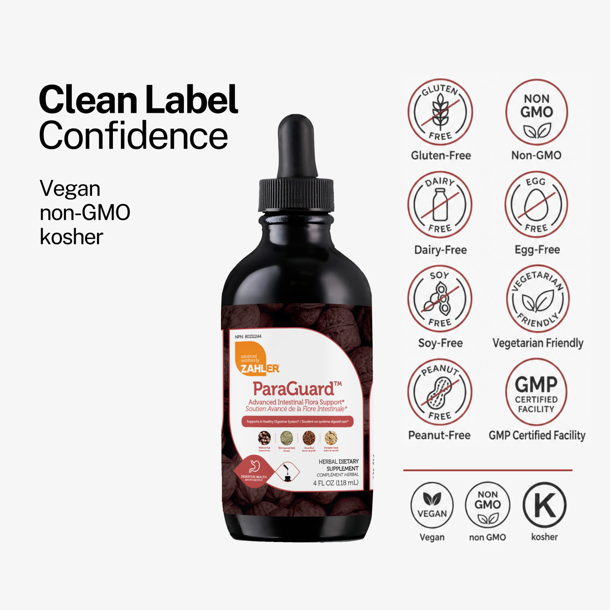 Zahler ParaGuard™ Liquide - Soutien avancé de la flore intestinale | 118mL