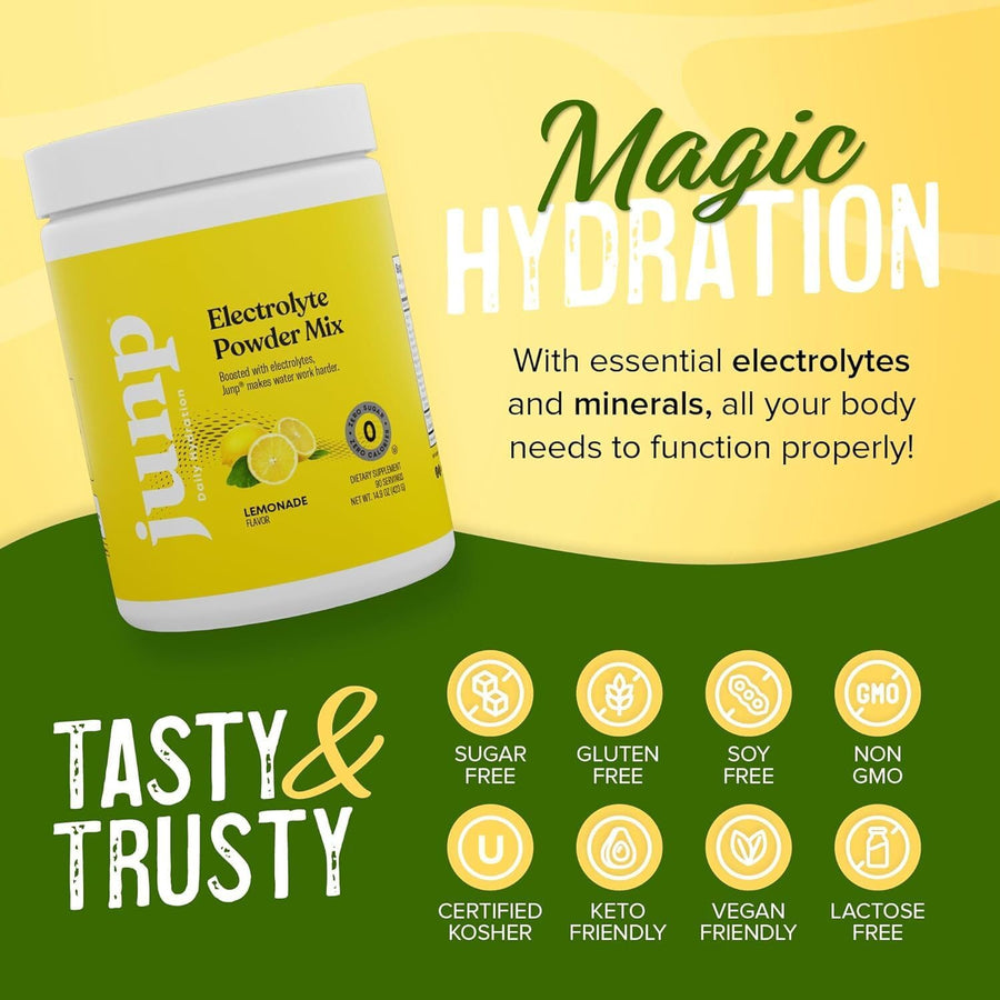 Electrolytes Powder – Lemonade | No Sugar No Carbs Keto Electrolyte Drink Mix | 90 Servings
