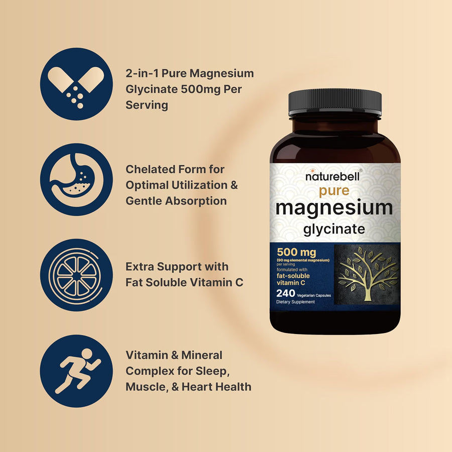 Magnesium Glycinate 500mg | 240 Count