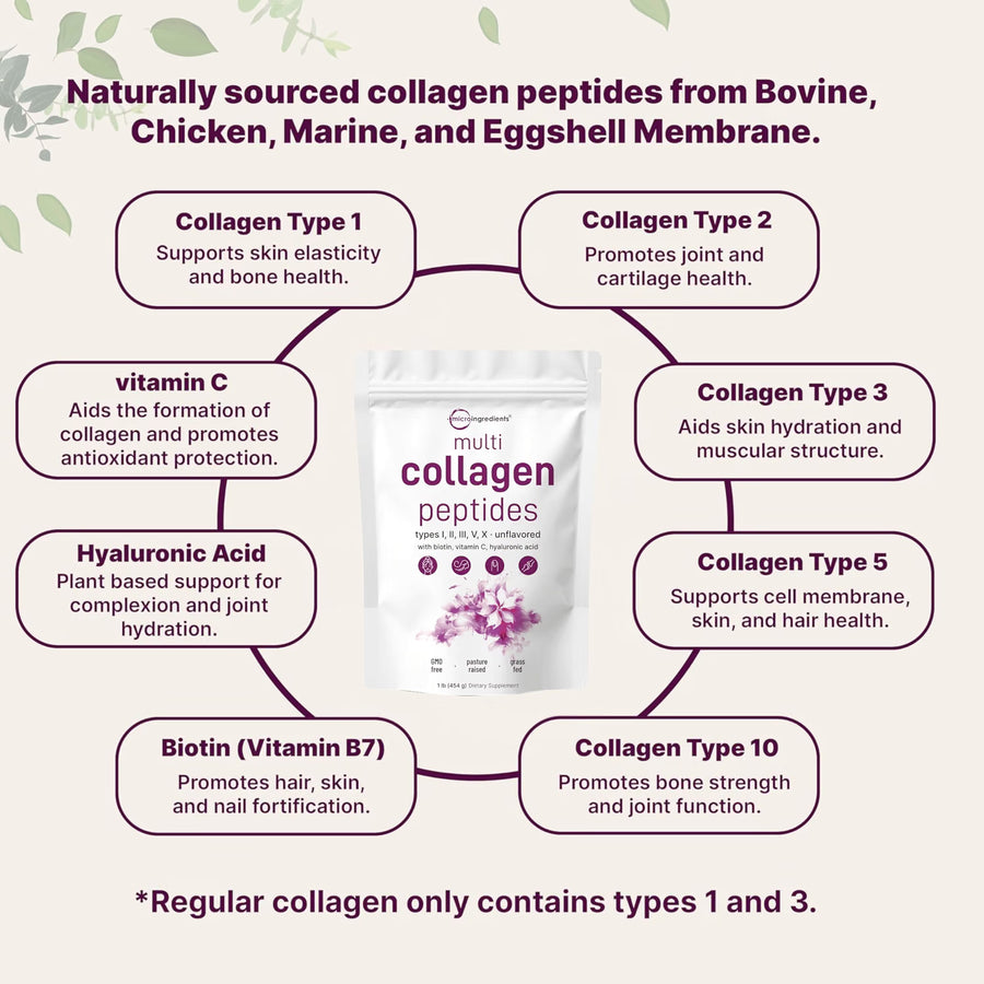 Multi Collagen Peptides Powder  | 1lb