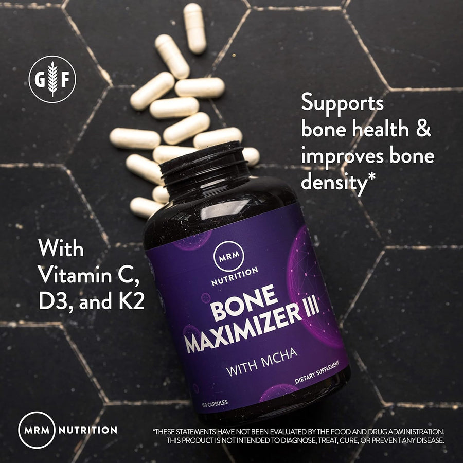 Bone Maximizer® III | avec MCHA + Vitamine D3 + Vitamine K2 | 50 portions