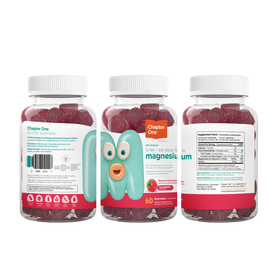 Gummies au magnésium | Framboise | 60 gummies